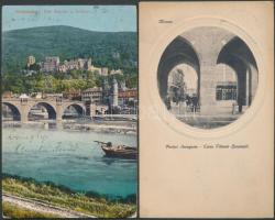 15 db vegyes EURÓPA városképes lap / 15 EUROPE