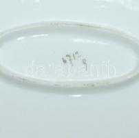 Pajzspecsétes Zsolnay 6 személyes  42 db-os virág mintás porcelánkészlet, majdnem komplett/ 
42 pcs....