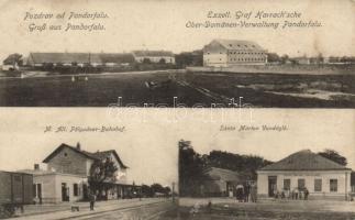Pándorfalu with railway station and restaurant