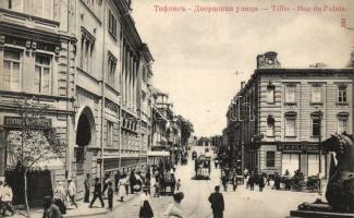 Tbilisi Palace avenue with tram (EK)