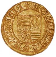 1387-1437. Aranyforint Au "Zsigmond" (3.63g) korabeli hamisítványa, nem létező verdejellel...