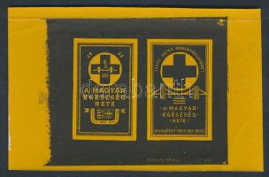 1935 A magyar egészség hete levélzáró 2db próbanyomata