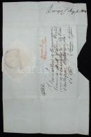 1824 Helytartótanácsi levél gróf Mailáth József ispán, Osváth István tanácsos saját kezű aláírásával...