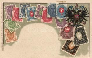 Set of Russian stamps Emb. litho (fl)