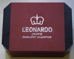 1db férfi és 1db női Leonardo aranyozott karóra eredeti díszdobozban