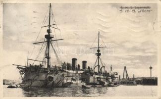 SMS Mars, litho flag on backside