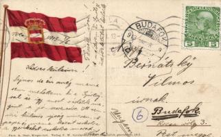 SMS Mars, litho flag on backside