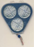 1976. 200Ft Ag 3klf db "Festők I.Derkovits, Szinyei, Munkácsi" sor T:BU Eredeti plombált MNB tokban!