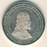 2000. "30 éves az éremgyűjtés Baján 1970-2000" (Szent István/naptár) Ag emlékérem szign.Be...