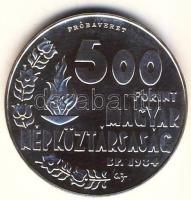 1984. 500Ft Ag "Nyári Olimpia Los Angeles" PRÓBAVERET T:BU Csak 50db! R! / Hungary 1984. 500 Forint Ag "Summer Olympics Los Angeles" "TRIAL STRIKE" C:BU Only 50 examples! RARE