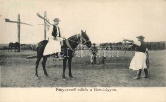 Hortobágy pányvavető csikós