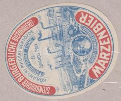 Kőbányai Polgári Serfőzde Rt.: Márciusi Idénysör - sörcímke