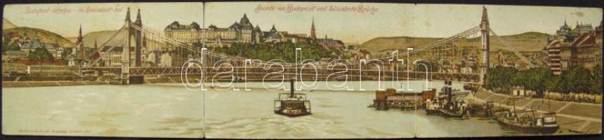 Budapest litho panoramacard (b)