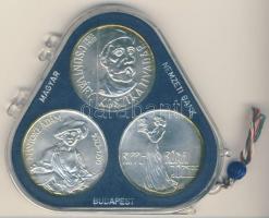 1977. 200Ft Ag 3klf db "Festők II. Mányoki, Rippl-Rónai, Csontváry" sor T:BU eredeti plomb...