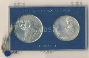 1973. 50Ft Ag + 100Ft Ag "Petőfi" T:BU eredeti MNB plasztiktokban!