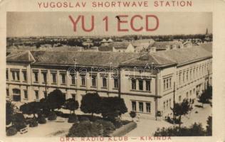 Nagykikinda radio club 1958 QSL card