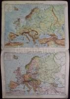 1934 Kogutowitz féle iskolai atlasz. Hiánytalan de ragasztott gerinc