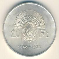 1956. 20Ft Ag "10 éves a forint / Lánchíd" T:1-