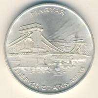 1956. 20Ft Ag "10 éves a forint / Lánchíd" T:1-