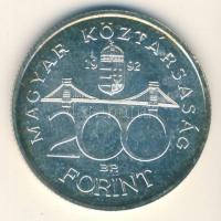 1992. 200Ft Ag "MNB" T:1