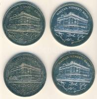 1992. 200Ft Ag "MNB" (4x) T:1,1- patina