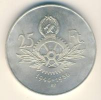 1956. 25Ft Ag "10 éves a forint / Parlament" T:2