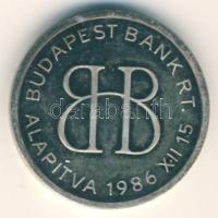1991. "Budapest Bank Rt. / BUÉK 1991" Ag(999) 7,1g (d=23mm) dísztokban T:PP patina
