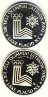 1980. A "XIII. Téli Olimpia / Lake Placid" pár: 200Ft Ag + 200Ft Ag "PRÓBAVERET"...