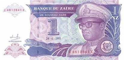 Zaire 1993. 5NK + 10NK + 50NK + 1NZ T:I + Zambia 1992. 20K + 50K T:I
Zaire 1993. 5 N.Makuta + 10 N.M...