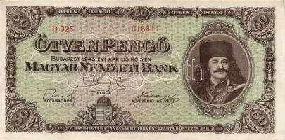 1930-45. 50P (2x) klf + 100P (2x) klf + 100.000.000P + 10.000MP + 100.000MP + 10.000BP + 100.000BP +...