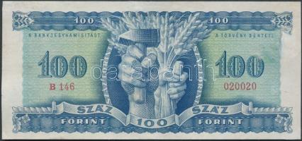 1946. 100Ft vízjeles T:restaurált, de szép állapotban