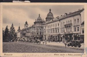 Kolozsvár main square, automobiles (Rb)