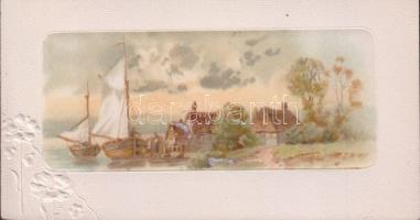 Countryside litho minicard (14 × 7.5 cm)