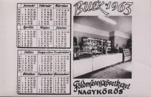 Nagykőrös Földművesszövetkezet 1963 naptár