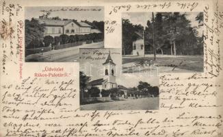 1899 Budapest XV. Rákospalota vasútállomással és a Park vendéglővel