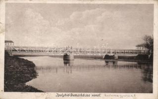 Balassagyarmat Ipoly-híd, demarkációs vonal (szakadás)