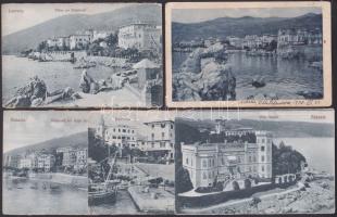 Lovran/Abbazia - 5 db régi képeslap