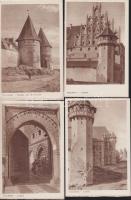 111 db használatlan, modern külföldi városképes lap