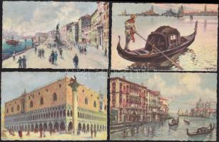 102 db modern külföldi városképes lap, közte régi grafikai lapok is Velencéről
