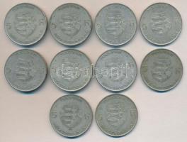 1947. 5Ft Ag "Kossuth" (10x) T:vegyes