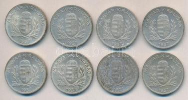 1927. 1P Ag + 1937. 1P Ag (6x) + 1938. 1P Ag T:vegyes