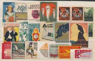 25 klf század eleji magyar levélzáró / 25 different Hungarian labels pre 1920