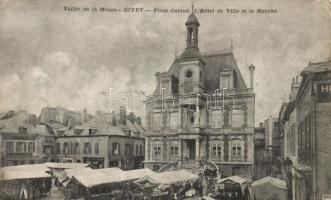 Givet town hall, market place