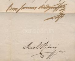 1804 Helytartótanácsi leirat Mednyánszky János báró, Bécs-hű főúr, tanácsos aláírásával