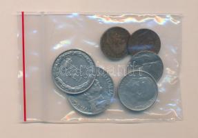 Olaszország 1918-1931. 5c (2x) + 20c (2x) + 50c + 1L + 2L T:2,3
Italy 1918-1931. 5 cents (2x) + 20 c...