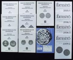 Az Érem magazin 2006/2-es száma és 11db MÉE "Értesítő" és "Országos Éremcsere Közvetítés" füzet