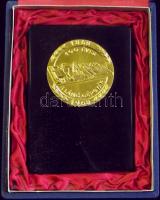 1968. "100 éves a LÁNG Gépgyár" emlékplakett díszes tokban T:1-