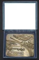 DN "Kontakta-Kontavill" a vállalat Br plakettje szign:L.Gy. eredeti tokban (10,5cm x 8cm) T:2