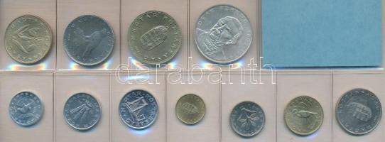 1994. 10f-200Ft 11db klf érmés forgalmi sor fóliatokban (200Ft Ag "Deák") T:1