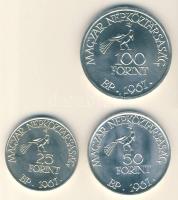 1967. 25Ft Ag + 50Ft Ag + 100Ft Ag "Kodály" sor T:BU